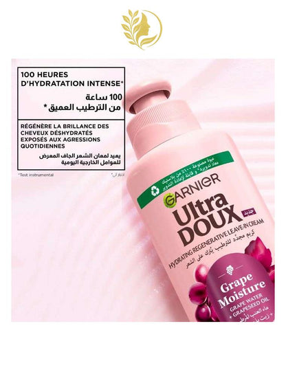 GARNIER ULTRA DOUX GRAPE MOISTURE CREME HYDRATANT LEAVE IN 200 ML