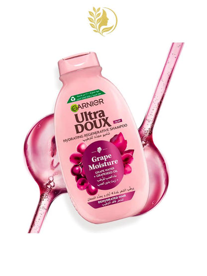 GARNIER ULTRA DOUX GRAPE MOISTURE SHAMPOOING HYDRATANT REGENERANT VIGNES MERVEILLEUSES 200 ML