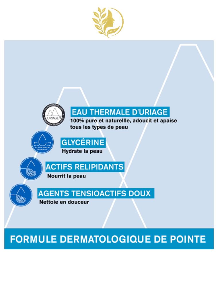 URIAGE GEL SURGRAS DERMATOLOGIQUE  NETTOIE, HYDRATE, PROTÈGE - 500 ML & 1 L -