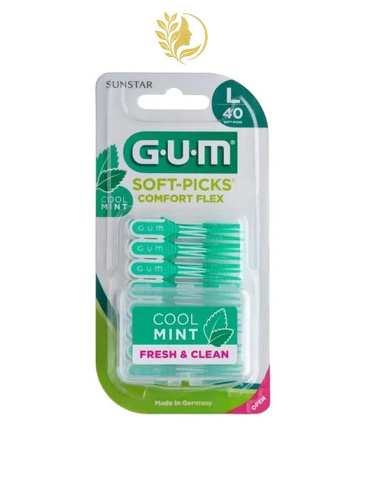 GUM SOFT-PICK COMFORT FLEX MENTHOLÉ LARGE REF. 671 - PACK 40 UNITÉS -