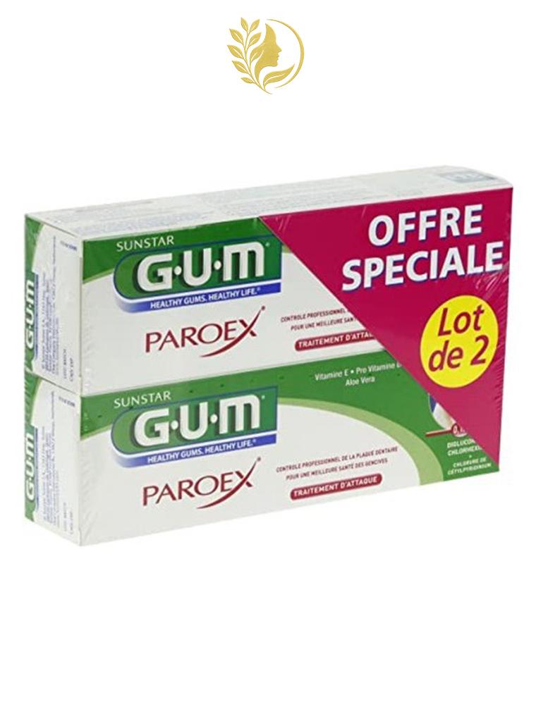 GUM DENTIFRICE PAROEX - PACK 2 X 75 ML -