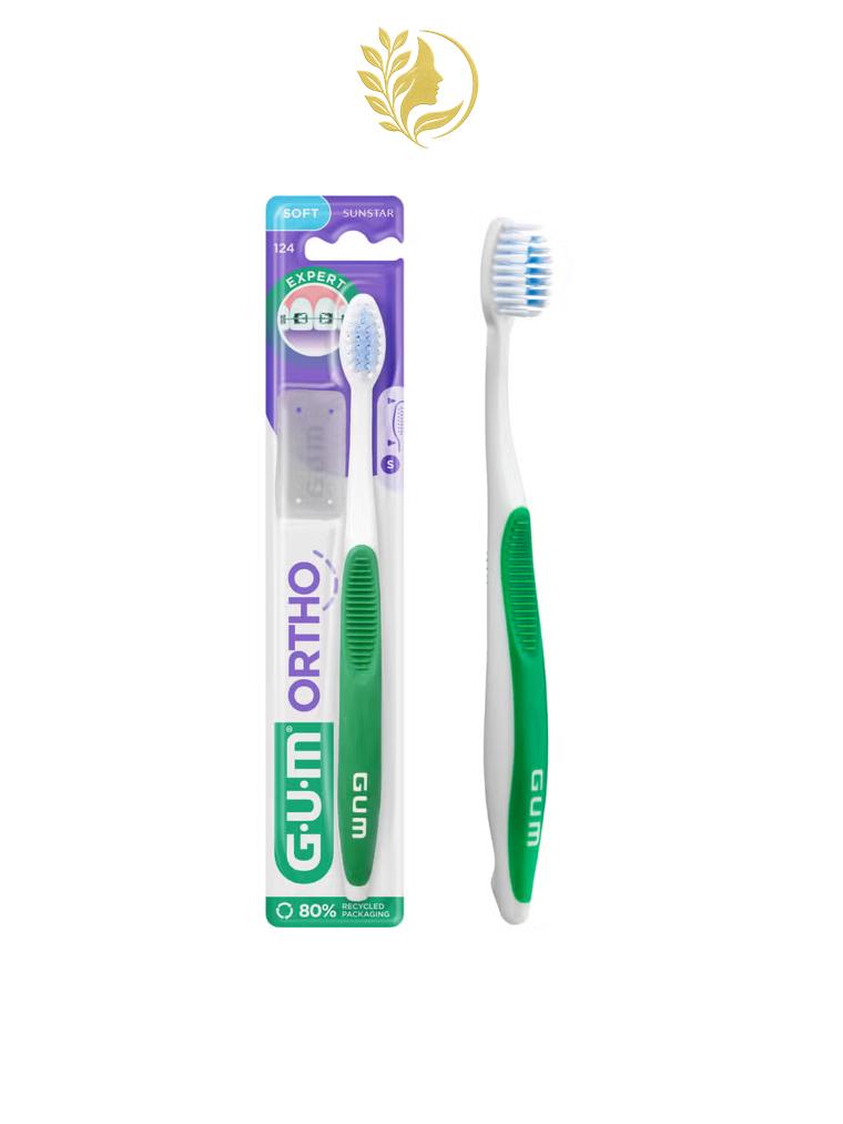 GUM ORTHO BROSSE À DENTS ORTHODONTIQUE REF. 124 - SOUPLE -
