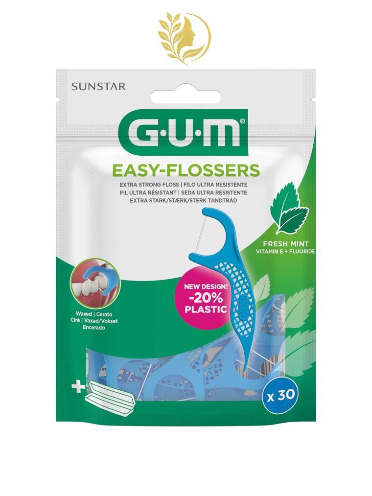 GUM EASY-FLOSSERS FIL DENTAIRE REF. 890 - 30 PIÈCES -