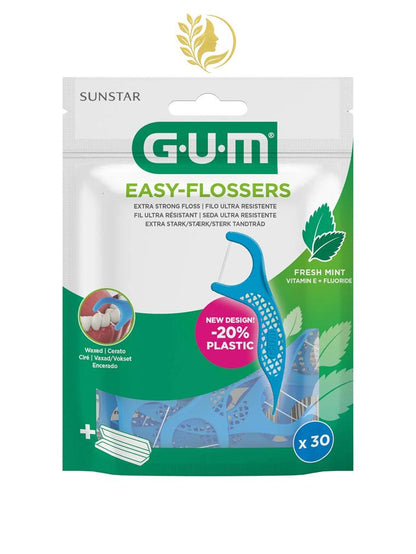 GUM EASY-FLOSSERS FIL DENTAIRE REF. 890 - 30 PIÈCES -