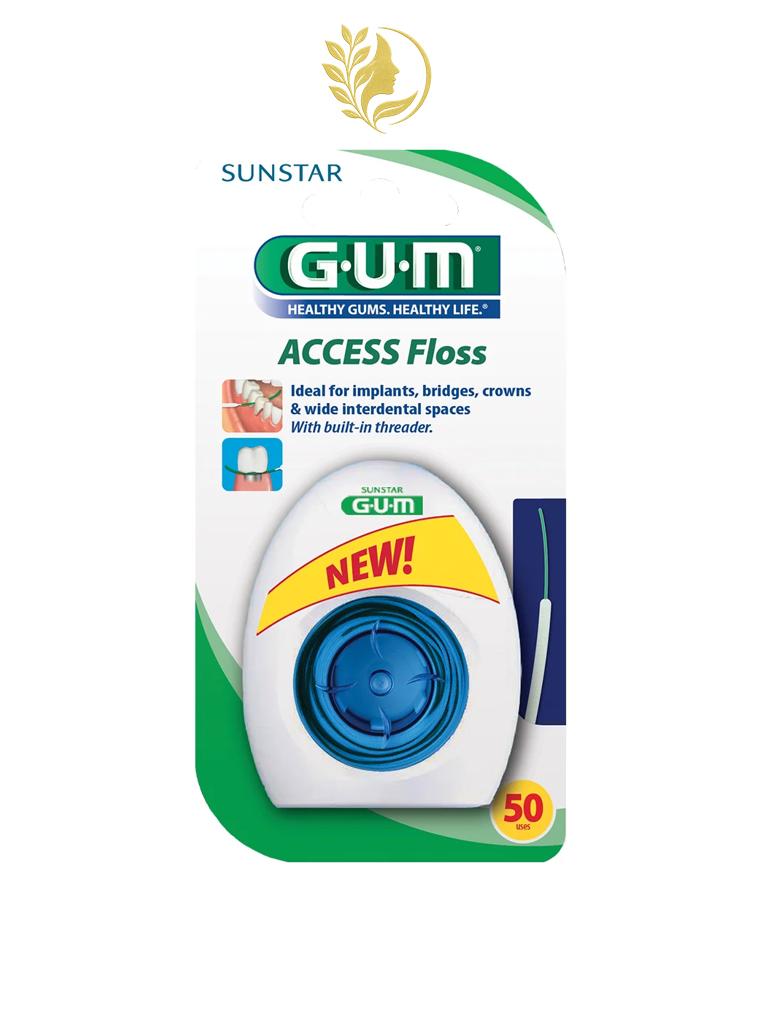 GUM FIL ACCESS FLOSS IMPLANT BRIDGE ET COURONNE REF 3200