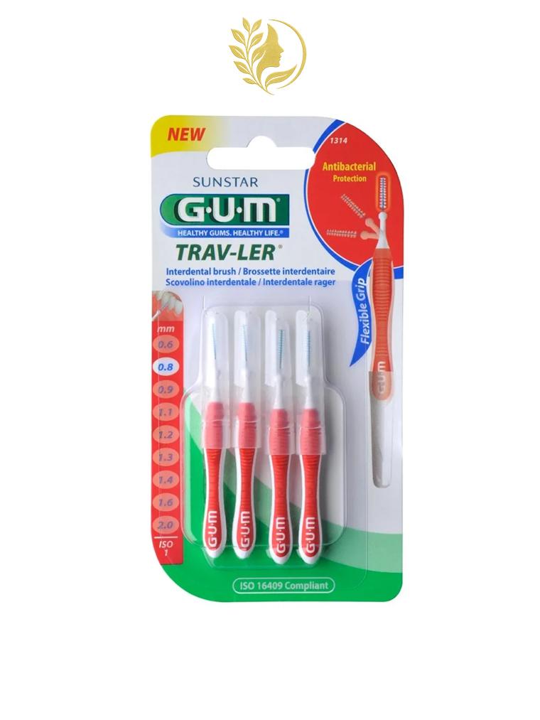 GUM MANCHE PAR 4 UNITES ABEC BROSSETTE MICRO ULTRA FINE 0.8MM REF 1314