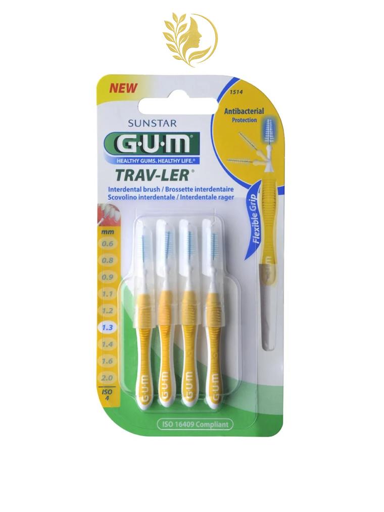 GUM MANCHE PAR 4 UNITES AVEC BROSETTE EXTRA FINE 1.3 MM REF 1514