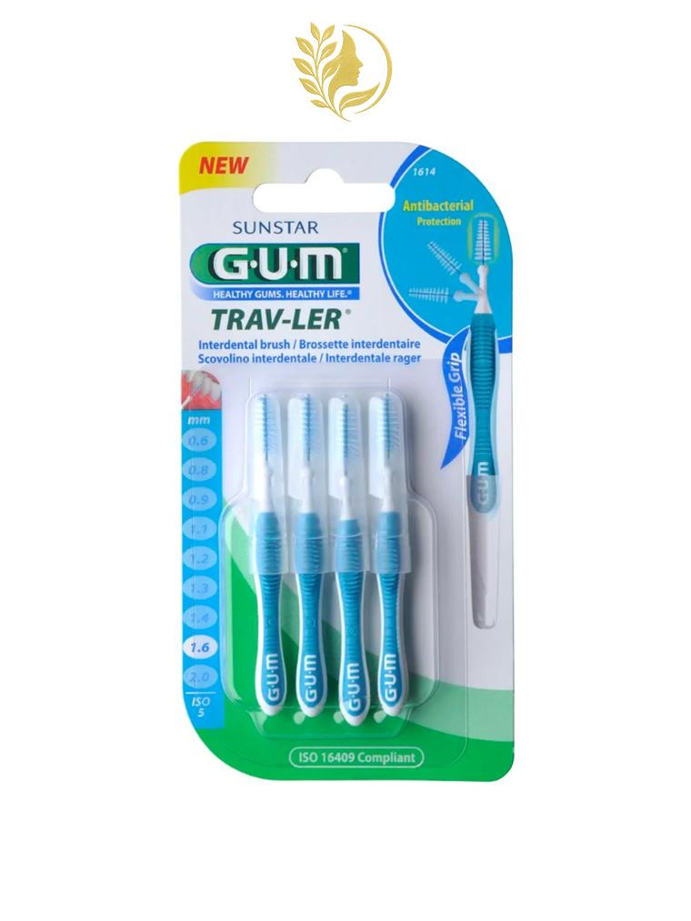 GUM MANCHE PAR 4 UNITES AVEC BROSSETTE FINE 1.6 MM REF 1614