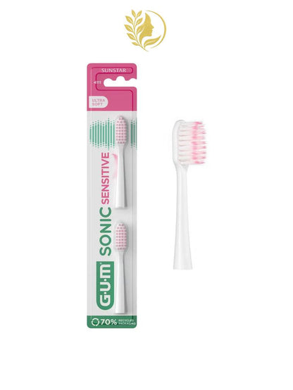 GUM SONIC SENSIVITAL RECHARGES BROSSE À DENTS ULTRA SOFT REF. 4111 - 2 PIÈCES -