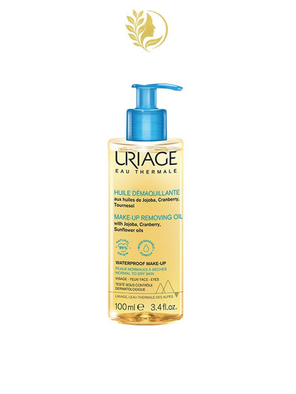 URIAGE HUILE DÉMAQUILLANTE  DÉMAQUILLE, NETTOIE, HYDRATE, FINI NON GRAS - 100 ML -