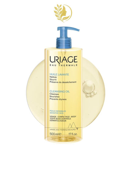 URIAGE HUILE LAVANTE  NETTOIE, NOURRIT, PROTÈGE - 500 ML & 1 L -