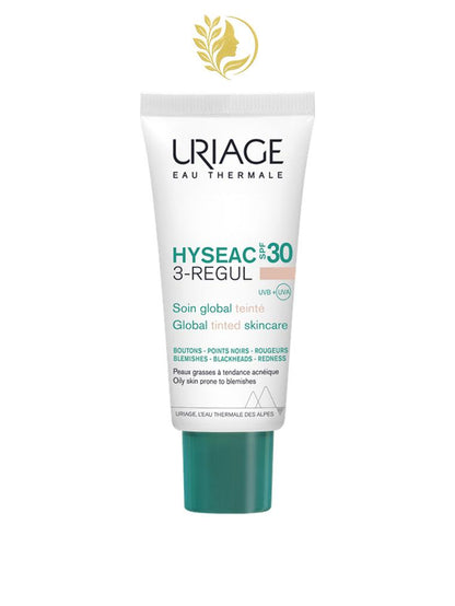 URIAGE HYSEAC 3-RÉGUL - SOIN GLOBAL TEINTÉ SPF30  BOUTONS, POINTS NOIRS, ROUGEURS - 50 ML -
