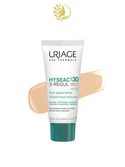 URIAGE HYSEAC 3-RÉGUL - SOIN GLOBAL TEINTÉ SPF30  BOUTONS, POINTS NOIRS, ROUGEURS - 50 ML -