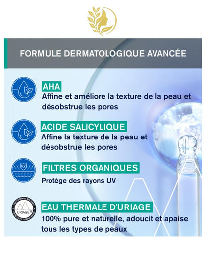 URIAGE HYSEAC 3-RÉGUL - SOIN GLOBAL TEINTÉ SPF30  BOUTONS, POINTS NOIRS, ROUGEURS - 50 ML -