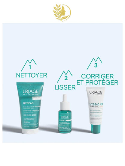 URIAGE HYSEAC 3-RÉGUL - SOIN GLOBAL TEINTÉ SPF30  BOUTONS, POINTS NOIRS, ROUGEURS - 50 ML -