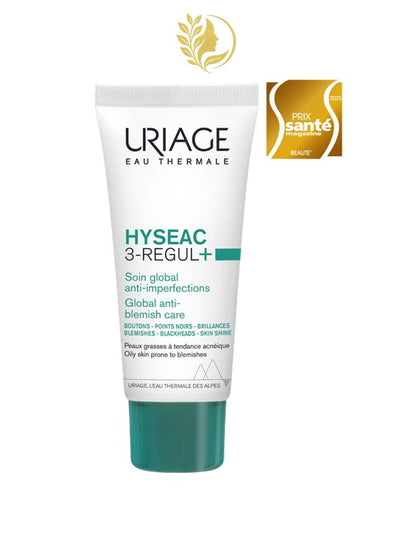 URIAGE HYSEAC 3-REGUL+ - SOIN GLOBAL ANTI-IMPERFECTIONS  BOUTONS, BRILLANCES, PORES - 40 ML -