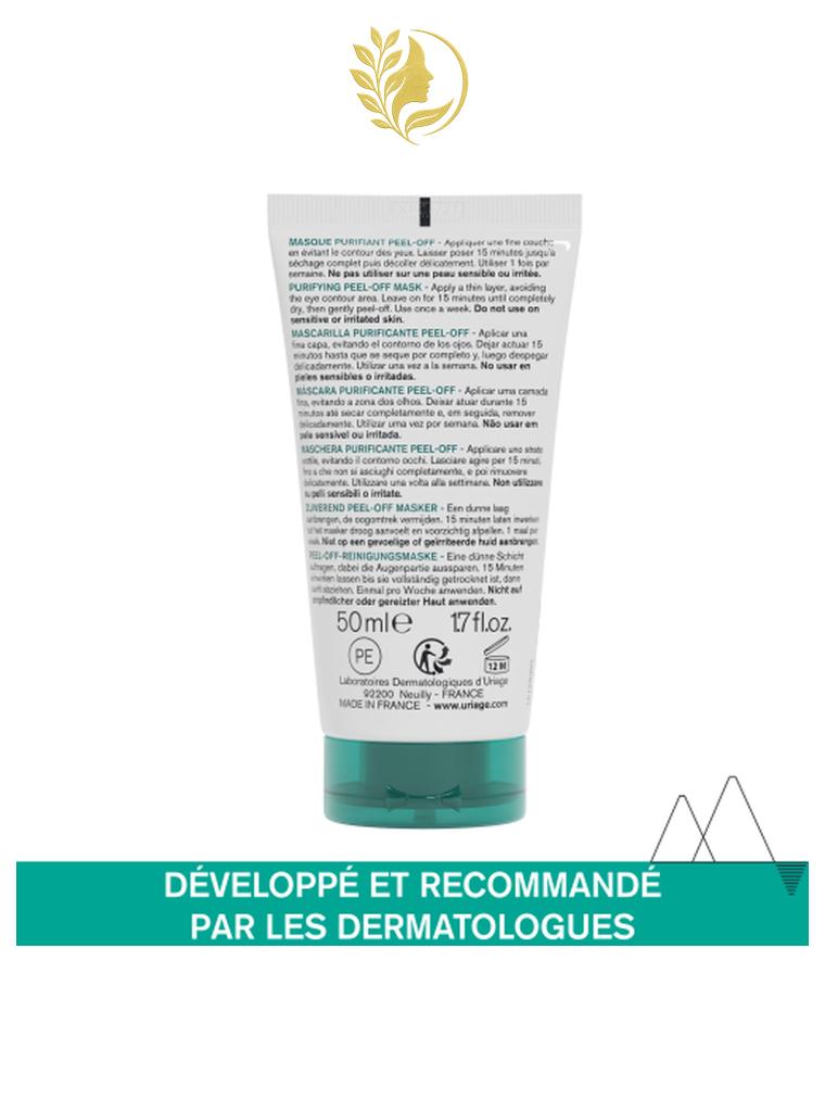 URIAGE HYSEAC - MASQUE PURIFIANT PEEL-OFF  POINTS NOIRS, PORES, BRILLANCES - 50 ML -
