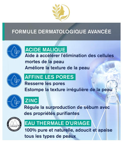 URIAGE HYSEAC - MASQUE PURIFIANT PEEL-OFF  POINTS NOIRS, PORES, BRILLANCES - 50 ML -