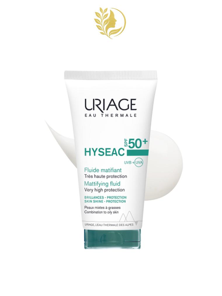 URIAGE HYSEAC - FLUIDE MATIFIANT SPF50+  BRILLANCES, PROTECTION  - 50 ML -