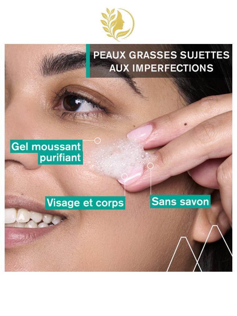 URIAGE HYSEAC - GEL NETTOYANT ANTI-IMPERFECTIONS  POINTS NOIRS, MICROKYSTES, BOUTONS - 150 ML -
