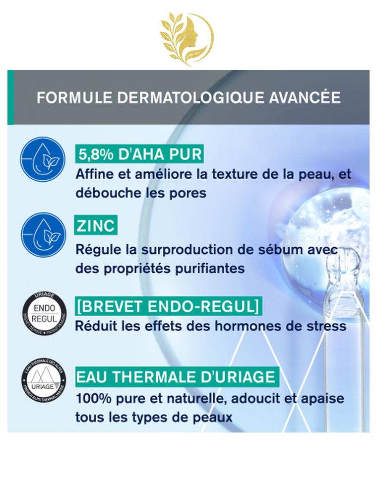 URIAGE HYSEAC - SÉRUM PEAU NEUVE BOOSTER ANTI-IMPERFECTIONS  LISSE, AFFINE, RESSERRE LES PORES - 30 ML -