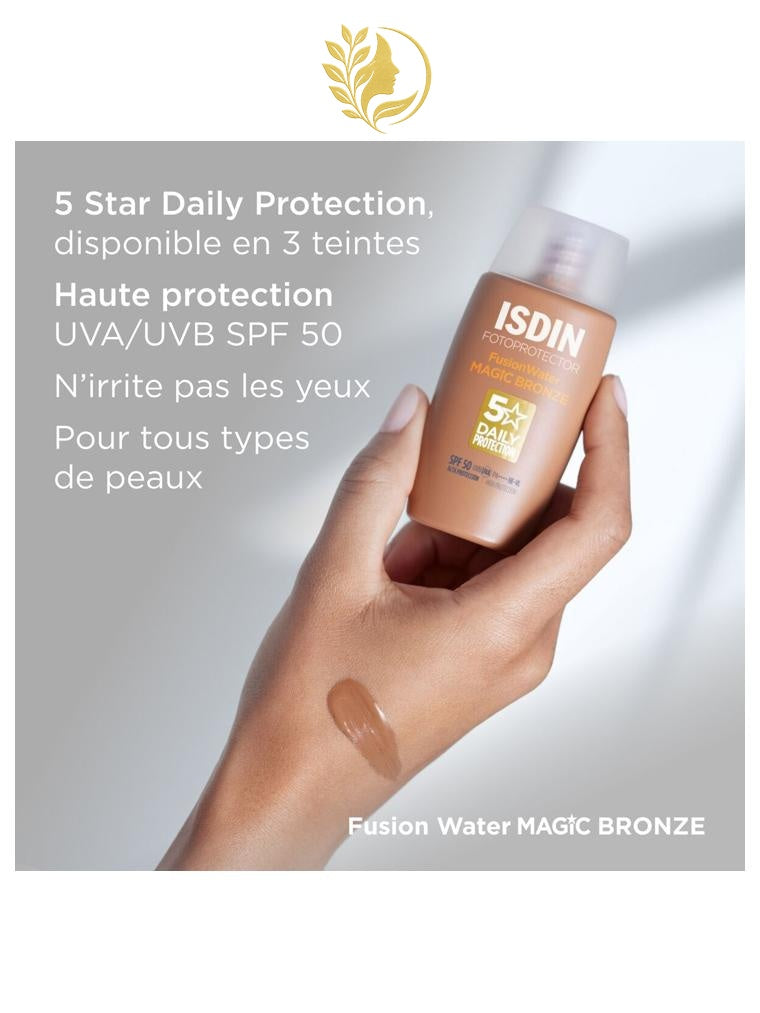 ISDIN FOTOPROTECTOR  FUSION WATER MAGIC BRONZE SPF 50 - 50ML -