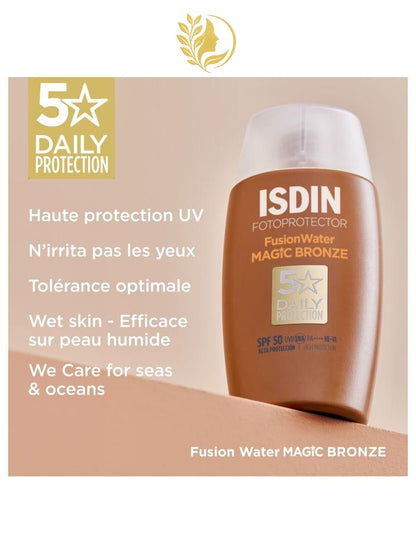 ISDIN FOTOPROTECTOR  FUSION WATER MAGIC BRONZE SPF 50 - 50ML -