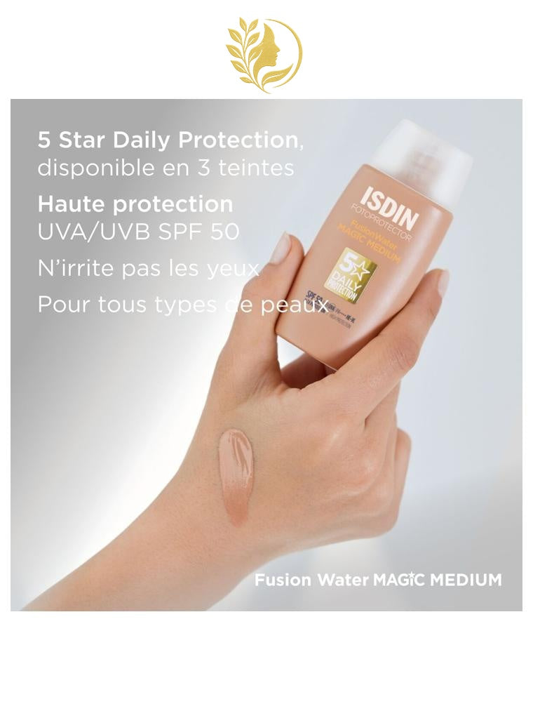 ISDIN FOTOPROTECTOR  FUSION WATER MAGIC MEDIUM SPF 50 - 50 ML -