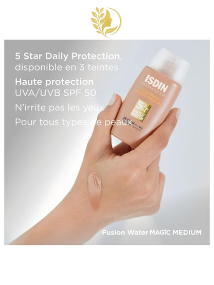 ISDIN FOTOPROTECTOR  FUSION WATER MAGIC MEDIUM SPF 50 - 50 ML -