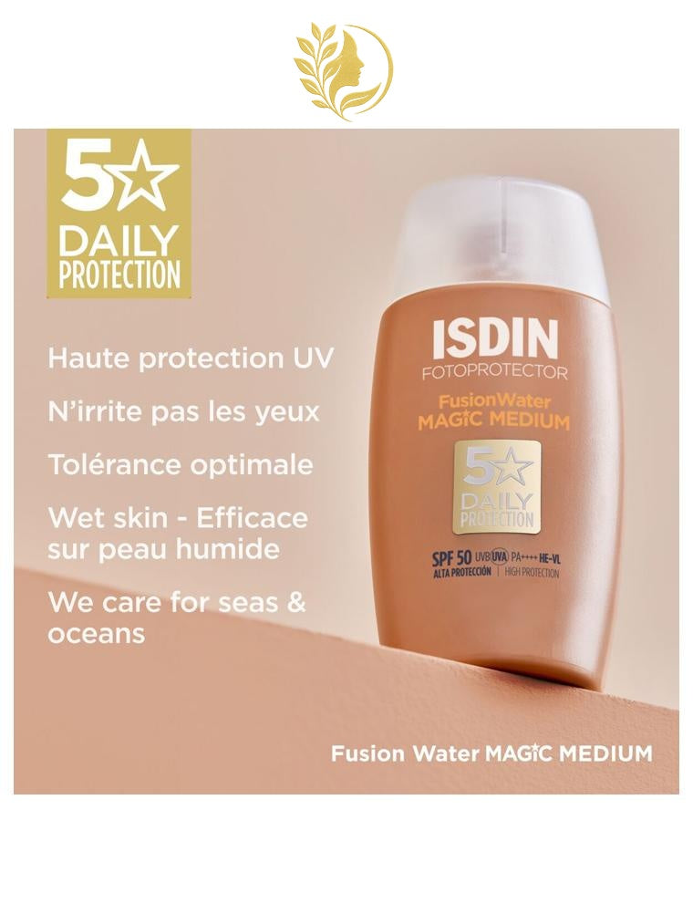 ISDIN FOTOPROTECTOR  FUSION WATER MAGIC MEDIUM SPF 50 - 50 ML -