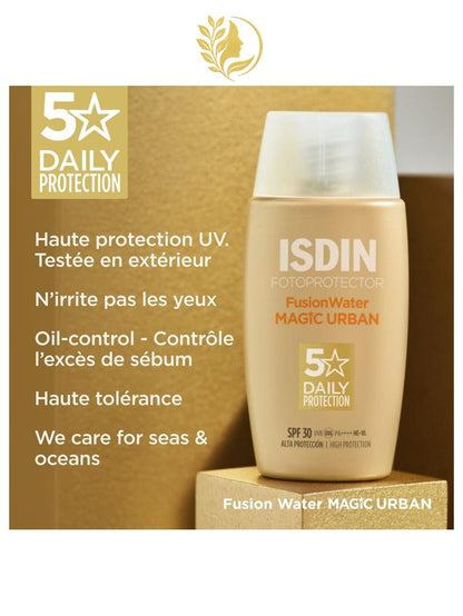 ISDIN FOTOPROTECTOR  FUSION WATER MAGIC URBAN SPF 30 - 50 ML -