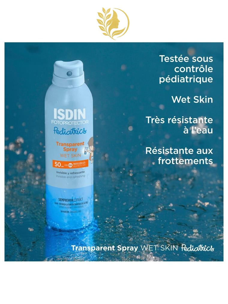 ISDIN FOTOPROTECTOR  TRANSPARENT SPRAY WET SKIN PEDIATRICS  SPF 50+ - 250 ML -