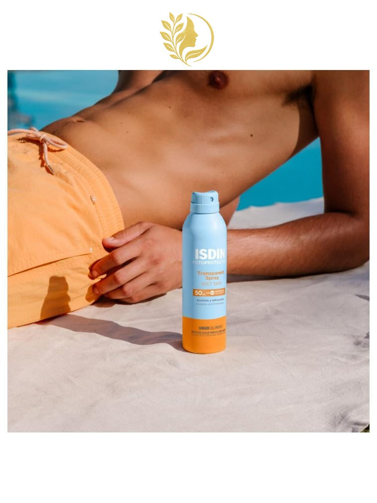 ISDIN FOTOPROTECTOR  TRANSPARENT SPRAY WET SKIN  SPF 50 - 250 ML -