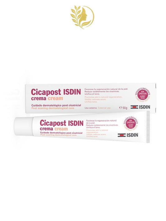 ISDIN CICAPOST  CRÈME POUR AMÉLIORER L'APPARENCE DES CICATRICES - 50 GR -