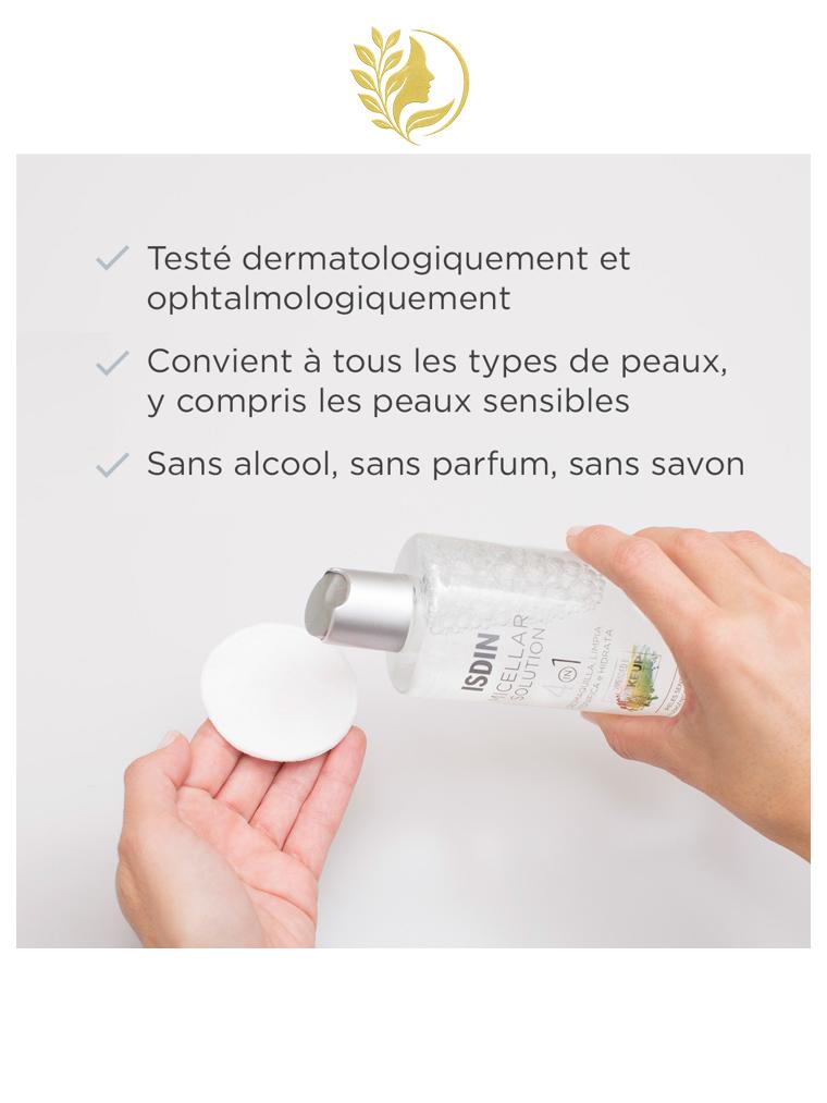 ISDIN MICELLAR SOLUTION  NETTOYANT VISAGE HYDRATANT - 400 ML -