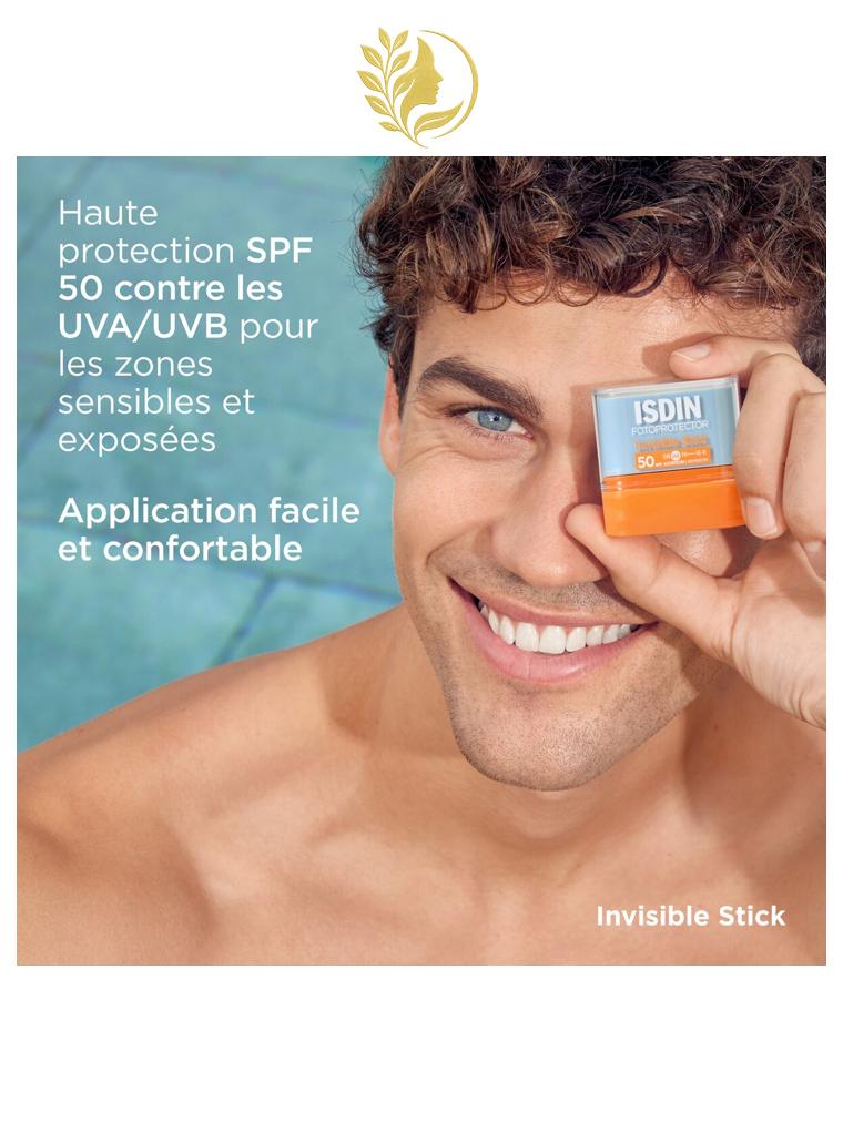 ISDIN FOTOPROTECTOR  INVISIBLE STICK SPF 50 - 10 GR -