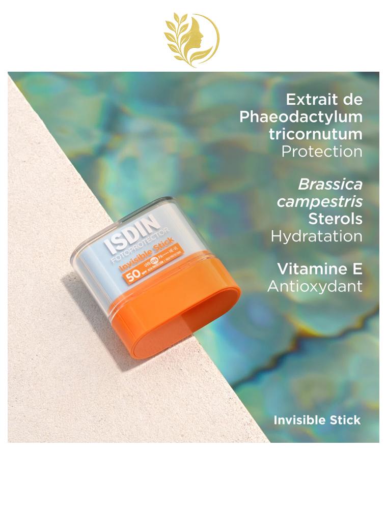 ISDIN FOTOPROTECTOR  INVISIBLE STICK SPF 50 - 10 GR -