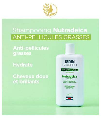 ISDIN SHAMPOO  NUTRADEICA ANTI-PELLICULES GRASSES - 200 ML -