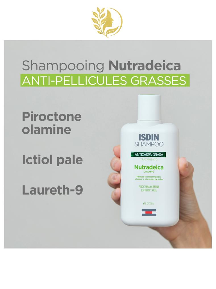 ISDIN SHAMPOO  NUTRADEICA ANTI-PELLICULES GRASSES - 200 ML -