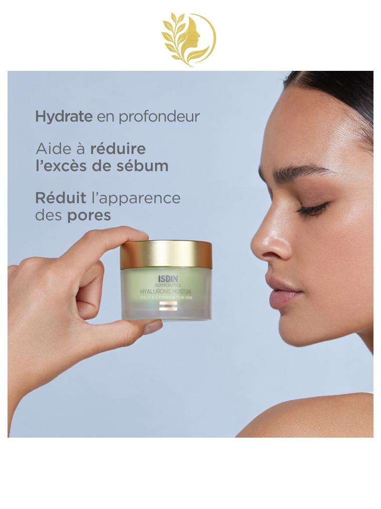 ISDIN ISDINCEUTICS  ISDINCEUTICS  HYALURONIC MOISTURE OILY AND COMBINATION SKIN PEAUX GRASSES ET MIXTES - 50 GR -