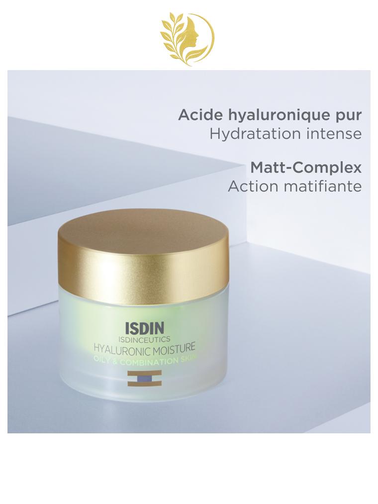 ISDIN ISDINCEUTICS  ISDINCEUTICS  HYALURONIC MOISTURE OILY AND COMBINATION SKIN PEAUX GRASSES ET MIXTES - 50 GR -