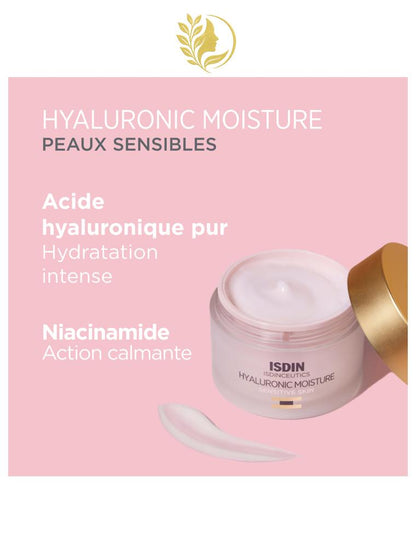 ISDIN ISDINCEUTICS  HYALURONIC MOISTURE PEAUX SENSIBLES - 50 GR -