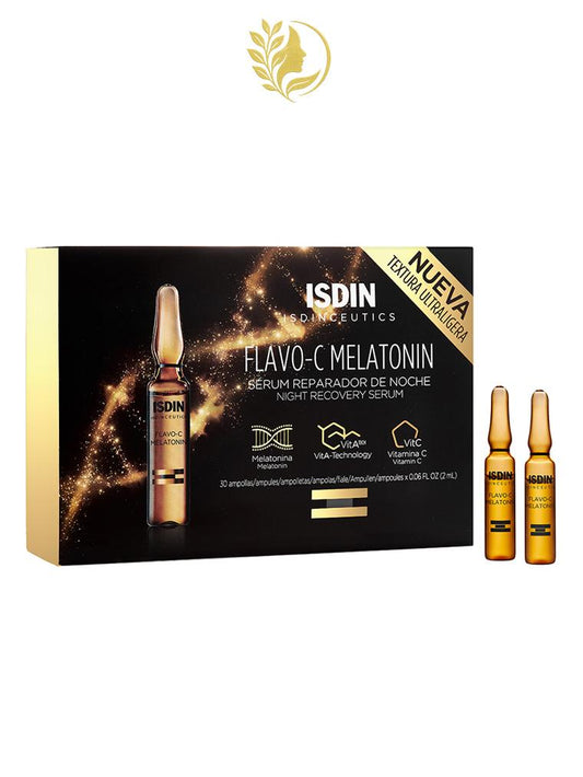 ISDIN ISDINCEUTICS  FLAVO-C MELATONIN - 10 AMPOULES x 2 ML -
