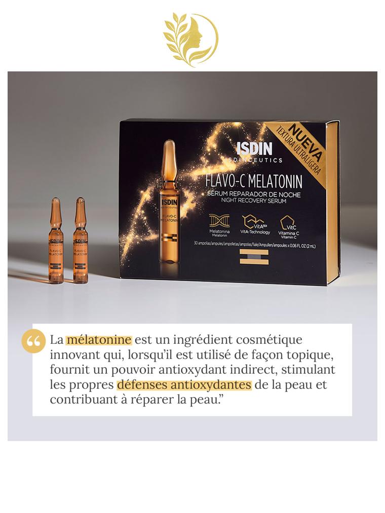 ISDIN ISDINCEUTICS  FLAVO-C MELATONIN - 10 AMPOULES x 2 ML -