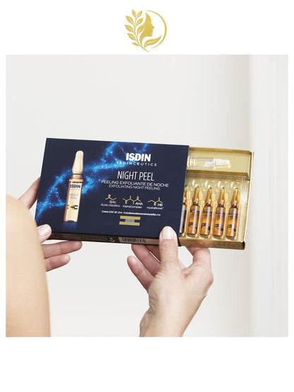 ISDIN ISDINCEUTICS  NIGHT PEEL - 30 AMPOULES x 2 ML -
