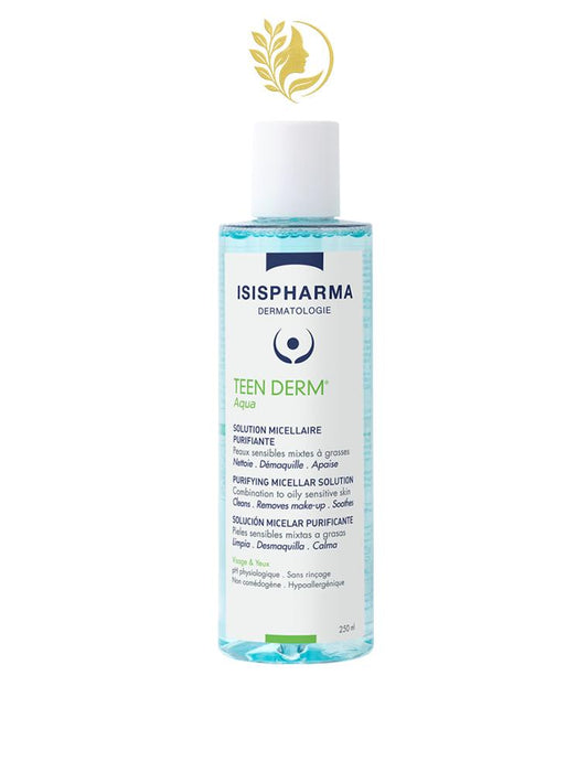ISISPHARMA TEEN DERM AQUA SOLUTION MICELLAIRE DEMAQUILLANTE PURIFIANTE 250 ML