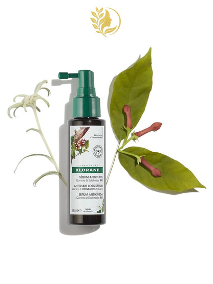 KLORANE *1* SÉRUM À LA QUININE & EDELWEISS BIO REDENSIFIE LA CHEVELURE - FREINE LA CHUTE - RELANCE LA CROISSANCE - 100 ML -