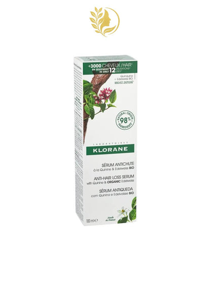 KLORANE *1* SÉRUM À LA QUININE & EDELWEISS BIO REDENSIFIE LA CHEVELURE - FREINE LA CHUTE - RELANCE LA CROISSANCE - 100 ML -