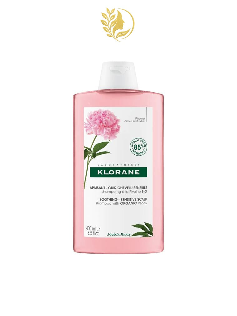 KLORANE *9* SHAMPOING APAISANT ANTI-IRRITATION ET PROTECTEUR À LA PIVOINE BIO - 200 & 400 ML -