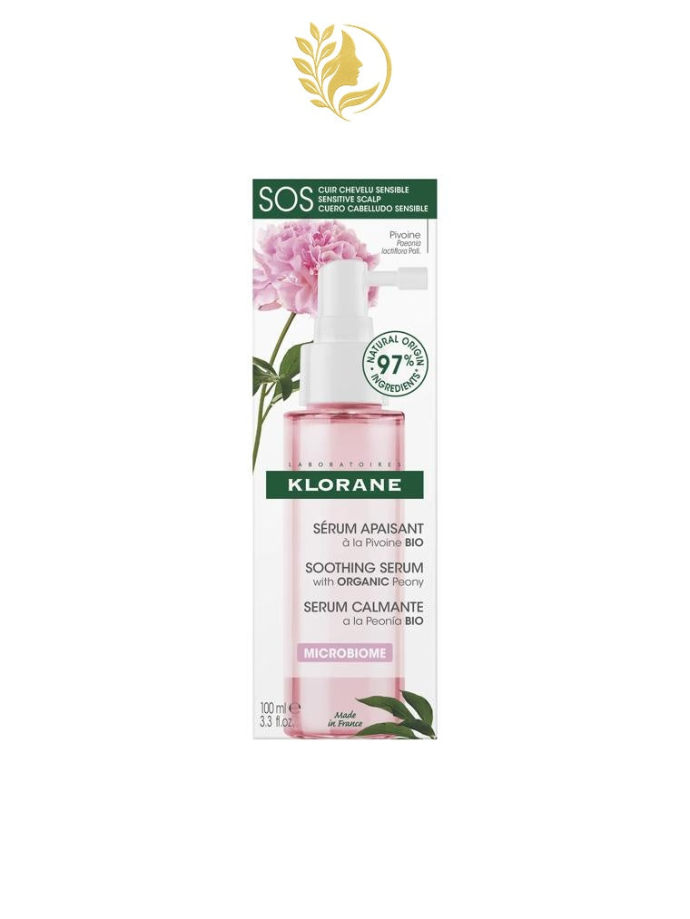 KLORANE *9* SÉRUM SOS À LA PIVOINE BIO, APAISE & HYDRATE - 100 ML -